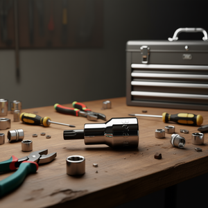 Chiave a Bussola Cromata da 1/2 Pollice con Attacco Quadrato Femmina e Inserti Lucidati per Viti XZN - Product Image 3