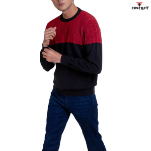 Best Quality Factory Hot Selling Printed Factory Latest Men Fashionable Anti-Wrinkle Knitted Pullover Winter <b>Sweater</b> Front Logo - Product Image 2