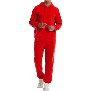 Boxy Hoodie Survêtement Ample French Terry Hoodie Survêtement Ensemble Imprimer Logo Personnalisé Coton Unisexe Hommes Polaire Tissu Bouffée - Product Image 1