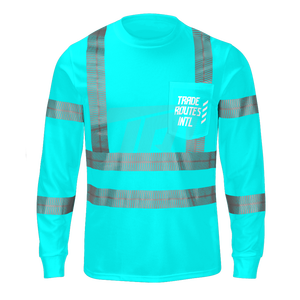 Ensemble de vêtements de sécurité réfléchissants en polyester durable Chemise boutonnée à bavette imperméable et respirante pour les travailleurs de terrain - Product Image 2