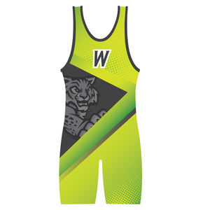 Venta al por mayor sublimada de alta calidad traje de levantamiento de pesas moda camiseta de lucha libre 2023 - Product Image 3