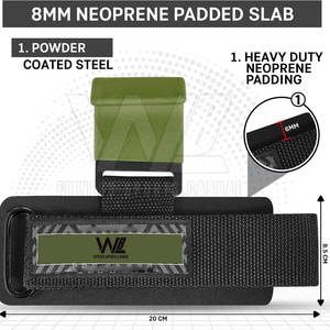 Ganchos de levantamiento de pesas MOQ bajo para uso físico Diseño personalizado Protección de manos transpirable Ganchos de levantamiento de pesas - Product Image 2