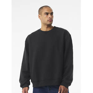 Venta al por mayor de los hombres de cuello redondo de gran tamaño de alta calidad en blanco pulóver sudadera de manga larga - Product Image 1