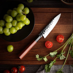 Venta al por mayor personalizado de alta calidad OEM Ultra Sharp hecho a mano de carbono de acero inoxidable cuchillo de cocina cuchillo de corte de frutas y verduras - Product Image 2