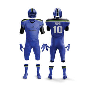 Suministro directo de fábrica Multi colorido sublimación completa poliéster juvenil fútbol americano uniforme fútbol Jersey conjunto - Product Image 1