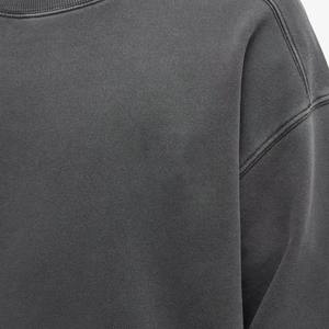 Sudadera Personalizada para Hombre, Estilo Holgado, Lavado Ácido, Cuello Redondo, Algodón, Felpa Francesa, Gruesa, Bordada, con Capucha - Product Image 2