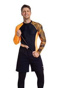 Rashguard professionnel sublimé à manches courtes avec logo personnalisé - Product Image 5