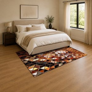 RUGS DEPOT LXDP-0836 Wholesale Red Burgundy Modern Vintage Digital Printed Machine Washable Chenille Area Rug Non <b>Slip</b> - Product Image 3