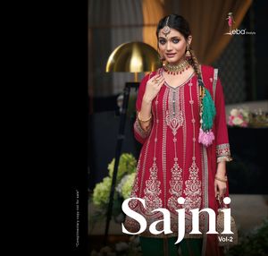 Tradicional pesado Chinon Dhoti Salwar Kameez bordado hecho a mano impresionante boda festiva Look para ocasiones indias pakistaníes - Product Image 6