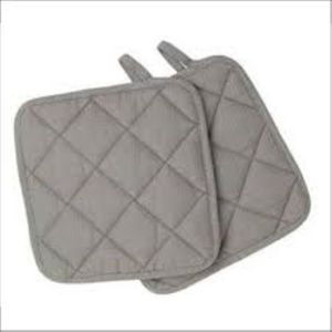 Ensemble de porte-casseroles de cuisine en coton durable, tissu en lin imprimé de couleur unie personnalisé, porte-casseroles de promotion de style classique - Product Image 4