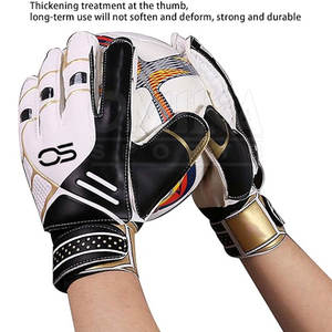 ถุงมือผู้รักษาประตูหนังระบายอากาศได้ดีสินค้ามาใหม่บริการ OEM ตามสั่งสำหรับการฝึกกีฬา - Product Image 6