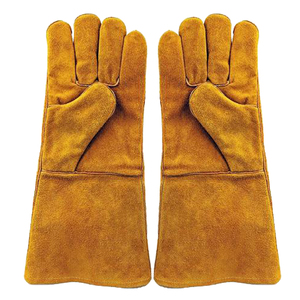 Heavy Duty Welding Thermal Safety <b>Gloves</b> Fireproof Heat Resistant Cowhide Leather Eco-Friendly Breathable <b>Touchscreen</b> <b>Gloves</b> - Product Image 5