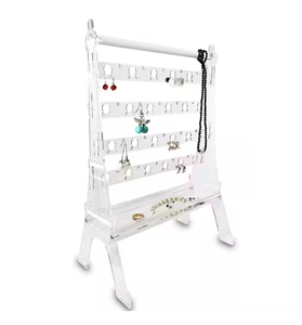 Soporte de almacenamiento de joyería acrílica de aspecto antiguo Soporte de exhibición de joyería de calidad superior de fabricación de India - Product Image 1