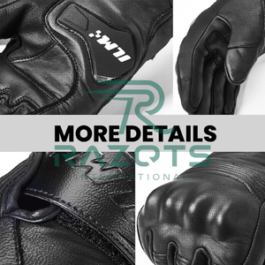 Gants de moto de course en cuir d'origine de haute qualité Protection améliorée pour la moto et le cyclisme - Product Image 4