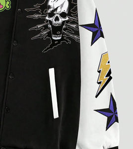 Varsity vestes hommes femmes rétro letterman veste patchs brodés décontracté streetwear mode sportive 2025 - Product Image 6