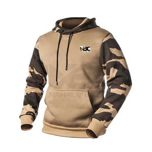 Venta al por mayor de alta calidad de lana de talla grande con capucha logotipo personalizado Puff impresión en blanco ropa de invierno para gimnasio Fitness patrón sólido - Product Image 6