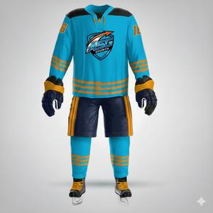 Maillots de hockey sur glace pour hommes de qualité supérieure - 100% polyester, impression personnalisée, logo sur le devant, tissu respirant, service OEM pour les États-Unis - Product Image 4