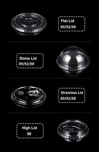 Gobelets en plastique PET personnalisés de haute qualité pour boissons froides, aliments et desserts, capacités de 300ml 355ml 380ml et 700ml avec couvercle - Product Image 5