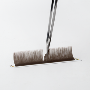 Fournitures pour cils brun mat, technologie de pelage, cils méga volume, couleurs mélangées, cils individuels mats et denses, vente en gros - Product Image 4