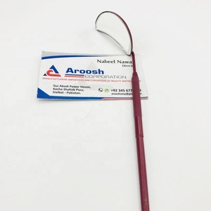 Granate Recubierto Venta al por mayor Belleza Etiqueta privada Extensión de pestañas Espejo de media luna Pestañas Inspecciones Espejo Sostenible - Product Image 4