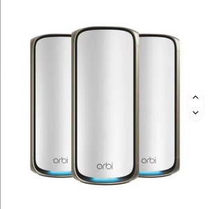 Los Más Vendidos, Listos para Enviar: Sistema de Router Mesh WiFi 7 de Banda Cuádruple Netgear Orbi 970 con 2 Satélites - Product Image 1