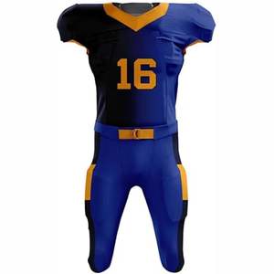 Maillots de football américain personnalisés respirants en gros, impression numérique par sublimation sur sergé, couleurs et logos personnalisés, unisexe - Product Image 2