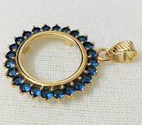 Pendentif à cadre ouvert de 20 mm en argent sterling 925 massif fait main, de haute qualité, le plus vendu, composants de bijoux tendance