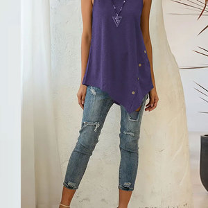 เสื้อกล้ามระบายอากาศได้ดีสำหรับผู้หญิงเสื้อกล้ามใส่ไปยิมไซส์พิเศษโลโก้ตามสั่ง - Product Image 4