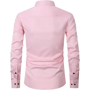 Camisas de Franela Casuales de Negocios para Hombre, Transpirables, Antiarrugas, 100% Algodón, Manga Larga, Venta al por Mayor, Diferentes Colores - Product Image 2