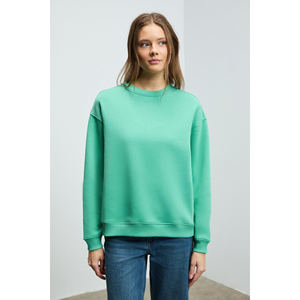 Sudadera Básica de Mujer GRIMELANGE SUSANA con Cuello Redondo, Forro Polar y Corte Holgado - Product Image 1