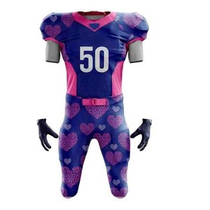 Conjuntos de Fútbol Americano Personalizados y Únicos, Duraderos, Cómodos, Transpirables, Antibacterianos, Anti-UV, de Spandex/Algodón, Uniformes Unisex para Adultos - Product Image 2