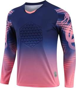 Camiseta de Portero de Fútbol para Adultos, Acolchada, Manga Larga, Transpirable, de Secado Rápido, 100% Poliéster, con Nombre de Equipo Personalizado - Product Image 1