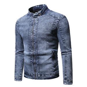 Stand Collar Denim Jacket Hombres Chaquetas de hombre - Product Image 6