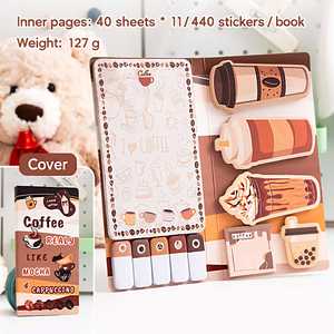 Bloc de Notas Adhesivas con Temática de Café y Panadería, 440 Piezas, Bloc de Notas Promocional - Product Image 2