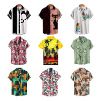 Kemeja Rajut Batik Trendy Pria Bahan Nyaman Gaya Kasual Desain Etnik Slim Fit Ringan Anti Kusut Musim Panas
