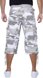 Pantalones cortos deportivos de secado rápido de verano para hombre, pantalones cortos deportivos informales de carga y entrenamiento para correr, pantalones cortos de punto de Color sólido para hombre - Product Image 4