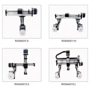 ステッピングモーター付きRXSN40リニアモジュールCnc精密アルミニウムプロファイルボールスクリューリニアガイド複数のガイド長さ用