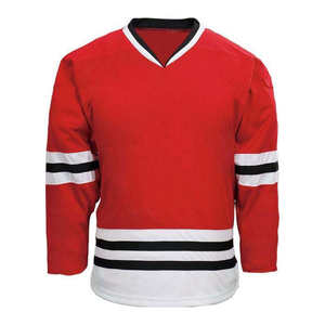 Conjunto personalizado de camisetas de hockey sobre hielo por sublimación OEM bordado personalizado impresión secado rápido transpirable uniforme de hockey para deportes de equipo - Product Image 2