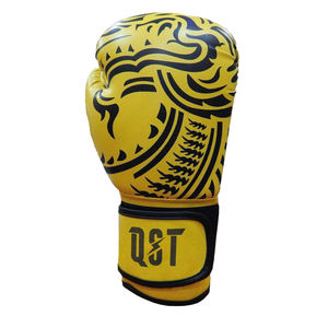 Gants de boxe en cuir prix en gros pas cher couleur personnalisée et logo évacuation de l'humidité et poinçonnage gants de combat de sparring - Product Image 4