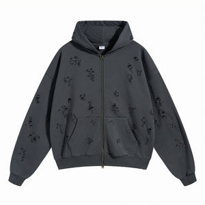 Embroidery Hoodie Reflective Custom Mens Sweatsuit Sets Vendor Track Suits for Men Jogging - Product Image 1