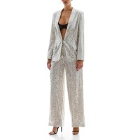 Gilet en lin tissé à carreaux pour femme, style vietnamien, séchage rapide, robe de nuit, blazer décontracté, rayé, avec broderie de paillettes et perles, logo personnalisé