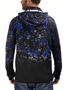 เสื้อฮู้ดป้องกันแสงแดดผู้ชายที่ได้รับความนิยมที่กําหนดเองพร้อมกระเป๋า Kangro ผ้าคุณภาพสูงขายส่งผลิตในปากีสถาน - Product Image 5