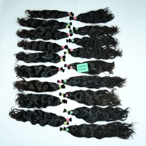 100% Non Transformés Vierge En Vrac Noir Droite Vietnamien Temple Extensions De Cheveux Humains Remy Cheveux Tissage Lâche Vague Profonde Style - Product Image 2