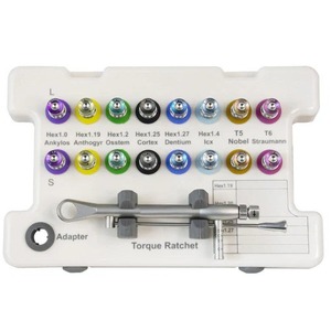 Manual Dental Universal Wrench Prosthetic Restoration Ratchet Dental Implant <b>Torque</b> <b>Screwdriver</b> Kit Medical Grade | OldMed - Product Image 3