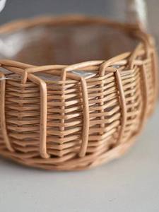 Vietnam Eco-Friendly Handwoven round Lid PP Rattan <b>Basket</b> with Stylish <b>Willow</b> Material Household Organization Storage Solution - Product Image 4