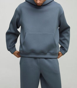 OEM/ODM venta al por mayor ropa de calle por encargo de gran tamaño Zip up Hoodie & Joggers hombres chándal 100% algodón polar ropa deportiva chándal - Product Image 3