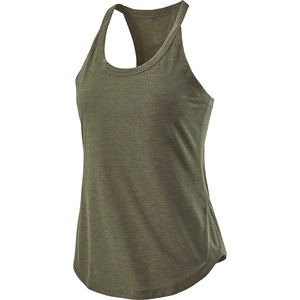 Débardeur court personnalisé pour femmes T-shirt en coton lourd élastique court sans manches imprimé haut Sexy dos nu Yoga débardeurs - Product Image 3