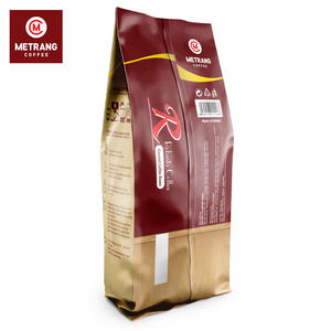 HACCP HALAL Certificado 100% Granos de café Robusta Tostado medio Bebida con cafeína en paquete 5% Humedad con sabor amargo - Product Image 1