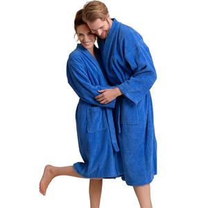 Otoño e Invierno cálido largo Coral terciopelo grueso pareja albornoces de baño hombres mujeres bata toallas de baño para adultos - Product Image 5