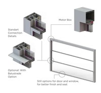 Ventana Corredera Moderna de Aleación de Aluminio con Apertura Vertical y Malla Plegable para Control de Insectos en la Sala de Estar